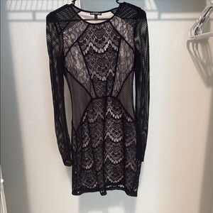 Elegant Black Lace Dress
